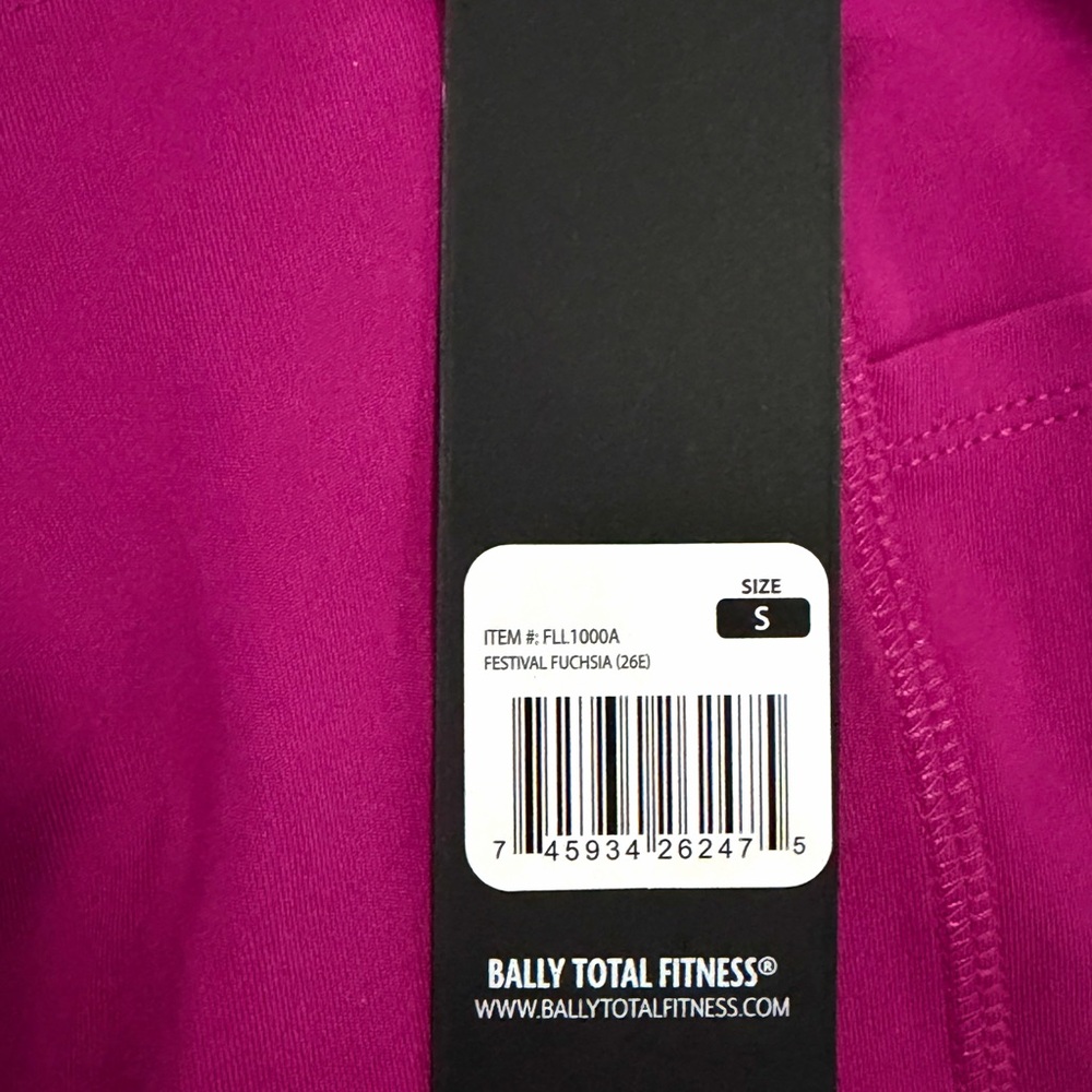 Bally Total Leggings High Rise Pocket Jogging Yoga Fitness Fuchsia Size S - Picture 11 of 11